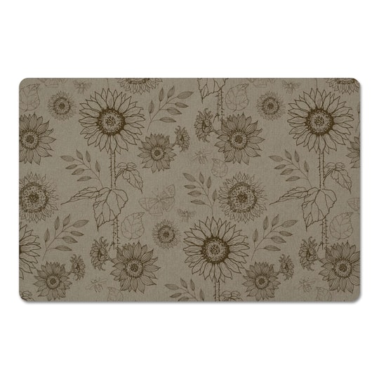 Sunflower Icons Floor Mat
